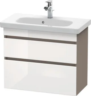 Duravit DuraStyle Waschtischunterbau wandhängend Weiß & Basalt Hochglanz & Matt 730x368x610 mm - DS6 DS649902243