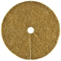 HaGa Kokosscheibe Kokosscheibe S Winterschutz Ø 25cm, Kokosscheibe mit Loch, Kübelabdeckung, Winterschutz für Topfpflanzen