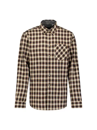 No Excess - Kariertes Freizeithemd braun - Gr. - L