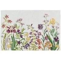 sander table + home Platzset Tischset Flowery in der Farbe Natur in 32 x 48 cm
