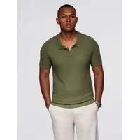 OMBRE Poloshirt Gestricktes Poloshirt für Herren ohne Knöpfe