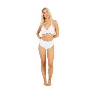 Brave Soul - Bikinihöschen für Damen, Hoch geschnitten (Weiß)
