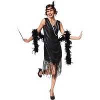 dressforfun Kostüm Frauenkostüm Jazz, In edlem Schwarz gehaltenes Kostüm