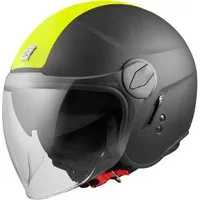 Bogotto Motorradhelm V595-1 Next Jethelm, integriertes Sonnenvisier
