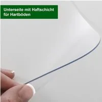 Floordirekt Bodenschutzmatte für Hartböden aus Vinyl, Transparent