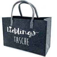 heimtexland Einkaufsshopper Universal Filztasche Einkaufstasche Filz Shopper, 24 l, Henkel Tragetasche - strapazierfähig langlebig nachhaltig