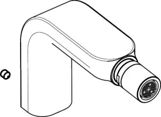 Hansgrohe Auslauf komplett Metropol S 3-Loch Bidetarmatur edelmatt, 97506880 97506880