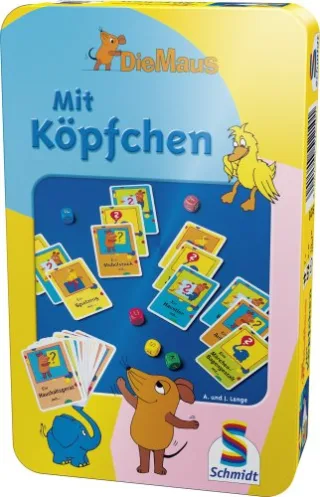 Schmidt Spiele 51210 - Die Maus: Mit Köpfchen (Metalldose)