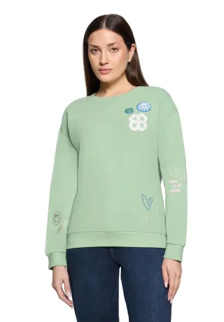 CARTOON - Sweatshirt Patch Mint/Blue - Gr. - 38