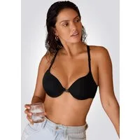 Cupshe Push-up-BH Schwarzer Push‑up‑BH mit Frontverschluss