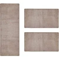 Floordirekt Hochflor-Bettumrandung Sundae, 6 Farben & 3 Größen, Teppichläufer, ideal im Schlafzimmer, Höhe 13.5 mm, (3-tlg), Velours