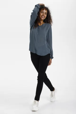 Langarm-Bluse Regular fit Orion Blue