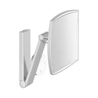Keuco iLook_move Kosmetikspiegel 17613179002 5-fach Vergrößerung, 200x200mm, beleuchtet, mit Glasbedienfeld, aluminium-finish