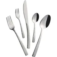 Mulex Besteck-Set Madison (60-tlg), 12 Personen, Edelstahl 18/10, gehämmert