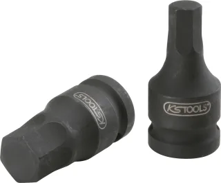KS Tools 3/8" Kraft-Bit-Stecknuss für Innensechskant-Schrauben, kurz - 515.1592