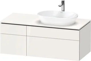 Duravit L-Cube Konsolenwaschtischunterbau wandhängend Weiß Hochglanz 1220x550x482 mm - LC48740858500 LC4874085850000