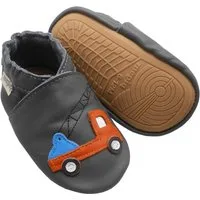 mepiq MEPIQ Baby Lauflernschuhe aus Leder mit Gummisohle rutschfest Krabbelschuh