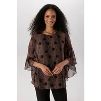 Aniston SELECTED Chiffonbluse im modischen Lagenlook und Animalprint - NEUE KOLLEKTION