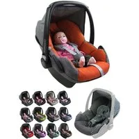 BambiniWelt by Rafael K. Babyschale Ersatzbezug kompatibel mit Maxi Cosi Pebble Babyschale 5-tlg, ab: 0+, bis: 14 Monate