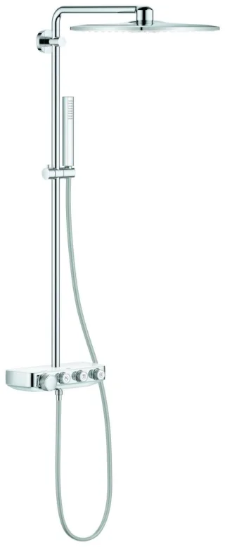 GROHE Duschsystem Euphoria SmartControl 310 Cube Duo 26508 THM chrom/moon white, 26508LS0 26508LS0
