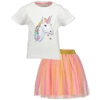 Blue Seven T-Shirt Blue Seven Mädchen Set mit T-Shirt und Tüllrock