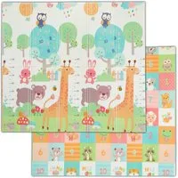 relaxdays Spielmatte Faltbare Spielmatte Tiere (1-St)