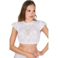 Hammerschmid Dirndlbluse Dirndlbluse - DIANA FA - weiß