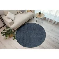 Rug Studios Teppich NONZA, rund, Höhe: 14 mm, modern, 100 x 100 cm, Grau