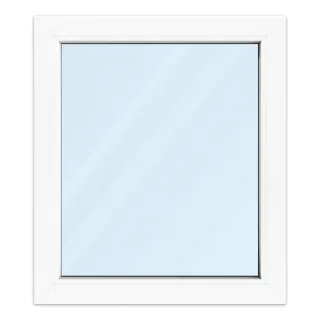 Fenster 70x80 cm, Kunststoff Profil aluplast IDEAL® 4000, Weiß, 700x800 mm, einteilig festverglast, 2-fach Verglasung, individuell konfigurieren