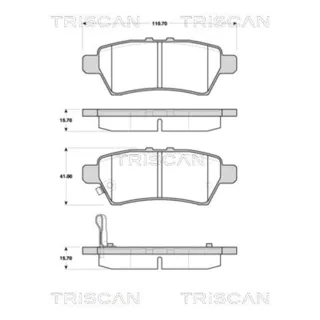 Triscan Bremsbel?ge hinten Nissan Pathfinder