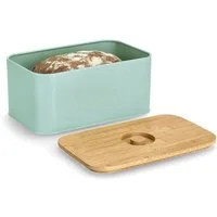 Zeller Present Brotkasten, Bambus, Metall, (1-tlg), besonderes Design