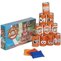 relaxdays Spiel Dosenwerfen für Kinder