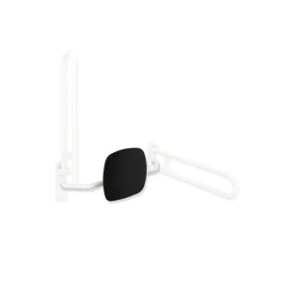 Hewi 801 Rückenstütze 801.51.907399 Wandabstand 230mm, Lehne tiefschwarz, reinweiß