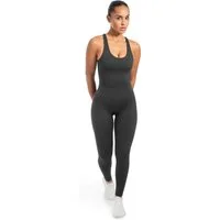 Smilodox Jumpsuit Ilva, ärmelloser Einteiler lang, Overall mit Shaped Fit atmungsaktiver elastischer Sportanzug, Ganzkörperanzug Sport Fitness