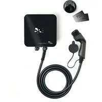 JUICE CHARGER me, Wallbox schwarz/silber, 11 kW, 5 m Kabel, RFID, MID-Energiezähler