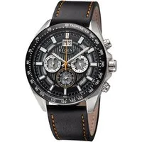 Regent Quarzuhr Chronograph mit Lederband