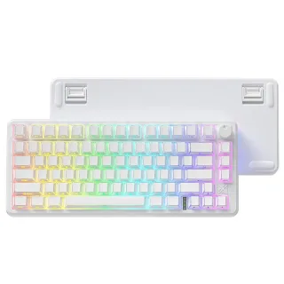 FURYCUBE FC75PRO Tri-mode Mechanical Keyboard 80-Keys Gasket Mount RGB Backlit Low Latency HiFi Sound Wireless Gaming Ke