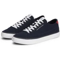 Tommy Hilfiger TH HI VULC CORE LOW SUMMER MESH Sneaker Freizeitschuh, Halbschuh, Schnürschuh mit Kontrastbesätzen