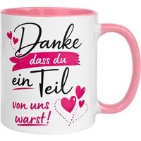 Momentals Tasse Abschied – „Ein Teil von uns warst“ – Abschiedsgeschenk für Kollegin, Gratis Versand · Links-&Rechtshänder · Spülmaschinenfest