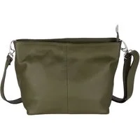 MIRROSI Umhängetasche Damen Crossbody Bag, Echtleder Made In Italy, Mittelgroße Damen Tasche 30x20x13cm