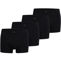 TOM TAILOR Boxershorts TOM TAILOR Herren Pants schwarz uni 4er Pack (4-St)