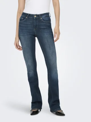 ONLY - ONLBLUSH MID FLARED DNM REA260 NOOS Dark Blue Denim - Gr. - 32