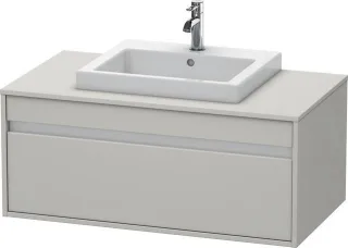 Duravit Ketho Konsolenwaschtischunterbau wandhängend Betongrau Matt 1000x550x426 mm - KT679500707 KT679500707