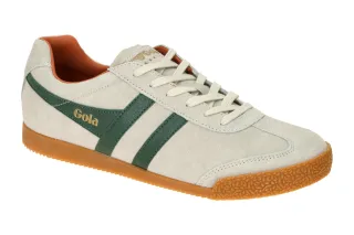Gola CMA192DN Harrier Herren Sneakers Grau/orange Velourleder Textilfutter Gu...