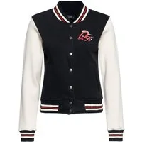 QueenKerosin Collegejacke Rebel at Heart (1-St) Mit hochwertiger Stickerei im Vintage Comic Design