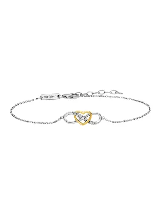 Julie Julsen Armband 925/- Sterling Silber rhodiniert/vergoldet 8 Zirkonia