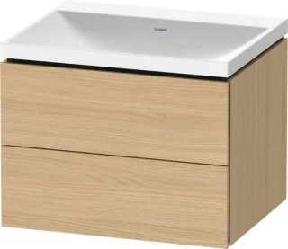 Duravit L-Cube c-shaped Set wandhängend Natur Eiche Matt 600x480x480 mm - LC6950N30300000 LC6950N30300000