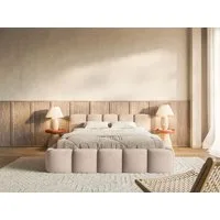 Selsey Polsterbett CLOUDY LOW, Bouclé, Chenille oder Velours, mit/ohne Bettkasten, 140–200 cm