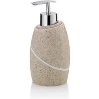 kela Seifenspender Talus, Natursteinoptik, 300 ml, leicht zu befüllen