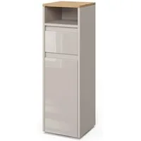 Vicco Midischrank Majest, Cashmere/Artisan, 30.2 x 96.3 cm mit Schublade und Tür (1-St)